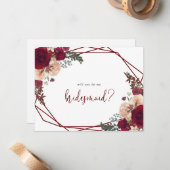 Carte de note de proposition de servante de Bourgo (Devant/Arrière en situation)