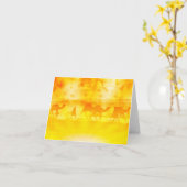 Carte de note de rayon de soleil de caravane de (Fleur jaune)