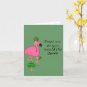 Carte de note de recette de Flamant rose (Fleur jaune)