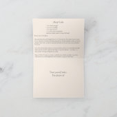 Carte de note de recette de gâteau de décharge (Intérieur)