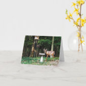 Carte de note de région boisée Young Buck (Fleur jaune)