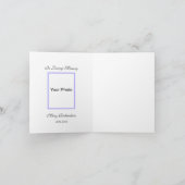 Carte de note de remerciement de la photo en mémoi (Intérieur)