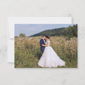 Carte de note de remerciement moderne simple (Dos)