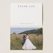 Carte de note de remerciement moderne simple