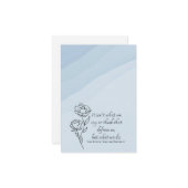 Carte de note de réservation personnalisable (Devant/Arrière en situation)