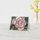 Carte de note de rose de rose (Fleur jaune)