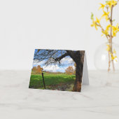 Carte de note de scène de pâturage (Fleur jaune)