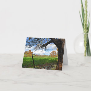 Carte de note de scène de pâturage