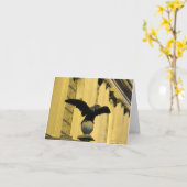 Carte de note de sculpture d'aigle (Fleur jaune)