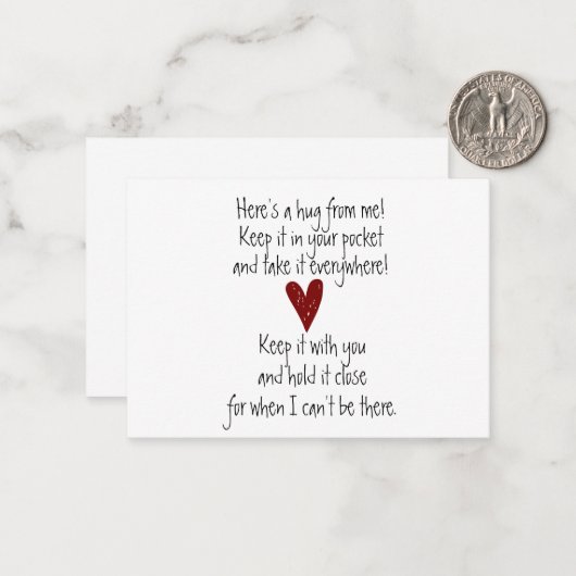 Carte de note de sertissage de poche (Devant/Arrière en situation)