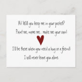 Carte de note de sertissage de poche (Devant)