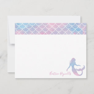 Carte de note de sirène personnalisée