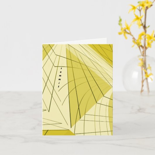 Carte de note de "sommet" (Fleur jaune)