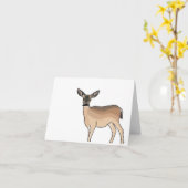 Carte de note de Stache de cerfs communs ! (Fleur jaune)