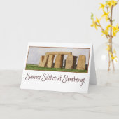 Carte de note de Stonehenge (Fleur jaune)