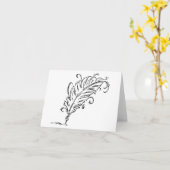 Carte de note de stylo de cannette (Fleur jaune)