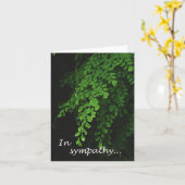 Carte de note de sympathie de fougère (Fleur jaune)