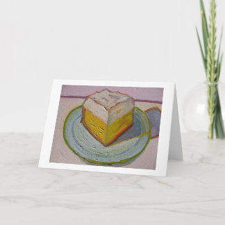 Carte de note de tarte de citron