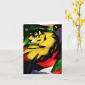 Carte de note de tigre de Franz Marc (Fleur jaune)
