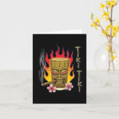 Carte de note de Tiki Tiki (Fleur jaune)