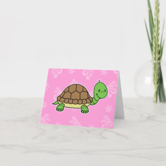 Carte de note de tortue