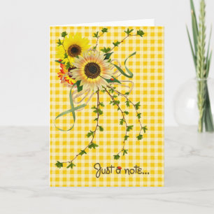 Carte de note de tournesol