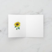 Carte de note de tournesol (Intérieur)