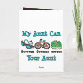 Carte de note de Triathlon de la Tante Outbike Out (Dos)