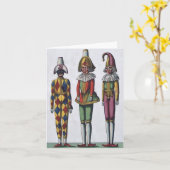 Carte de note de trois farceurs (Fleur jaune)