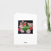 Carte de note de tulipes de perroquet (Dos)