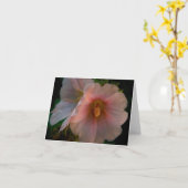 Carte de note de vin du Rhin de houx - customisée (Fleur jaune)