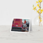 Carte de note de voiture classique (Fleur jaune)