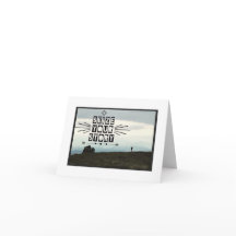 Carte de note de vue de vallée - masquez à