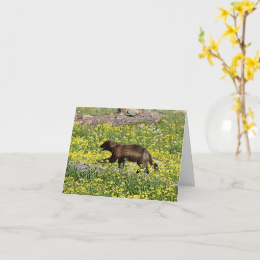 Carte de note de Wolverine (Fleur jaune)