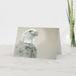 Carte de note d'Eagle chauve