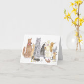 Carte de note délicieuse de chiens (Fleur jaune)