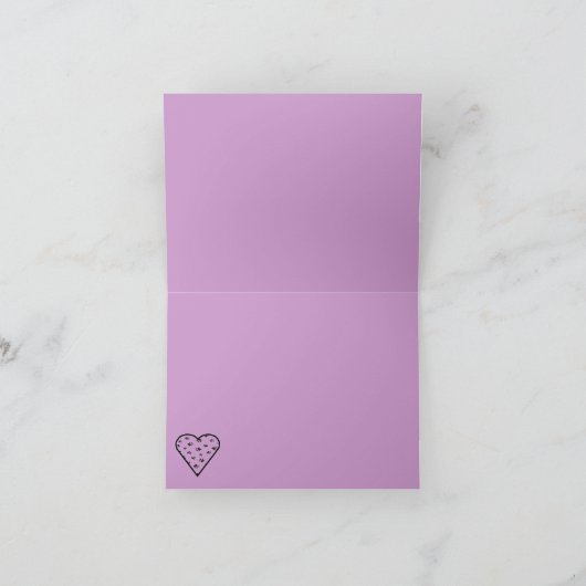 Carte de note d'empreintes de pattes avec le nom (Intérieur)