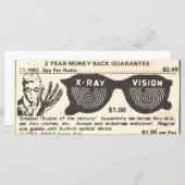 Carte de note des caractéristiques X-Ray du livre  (Devant / Derrière)