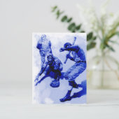 Carte de note des joueurs de baseball vintages (Debout devant)