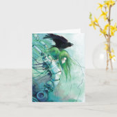 Carte de note des larmes démontées (Fleur jaune)