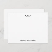 Carte de note des Lunettes de vue noires tendance (Devant / Derrière)