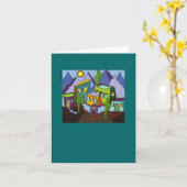 Carte de note des villes jumelles II (Fleur jaune)