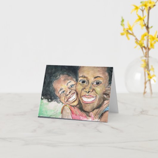 Carte de note d'étreintes (Fleur jaune)