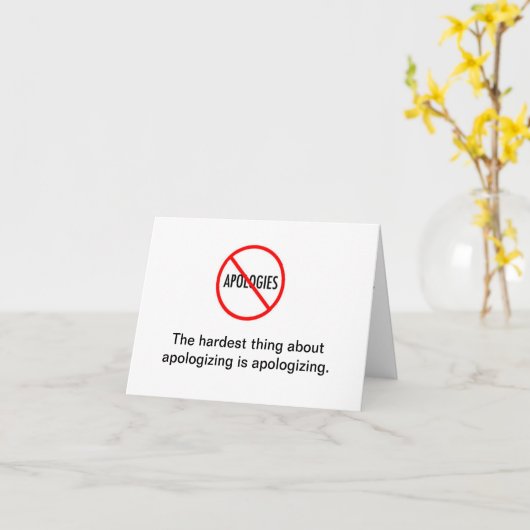 Carte de note d'excuses (Fleur jaune)