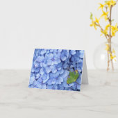 Carte de note d'hortensia (Fleur jaune)