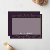 Carte de note d'inspiration Queen (Devant/Arrière en situation)