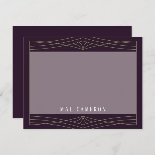 Carte de note d'inspiration Queen (Devant / Derrière)