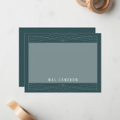 Carte de note d'inspiration Queen (Devant/Arrière en situation)