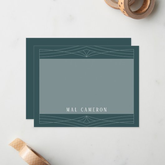 Carte de note d'inspiration Queen (Devant/Arrière en situation)