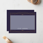 Carte de note d'inspiration Queen (Devant/Arrière en situation)